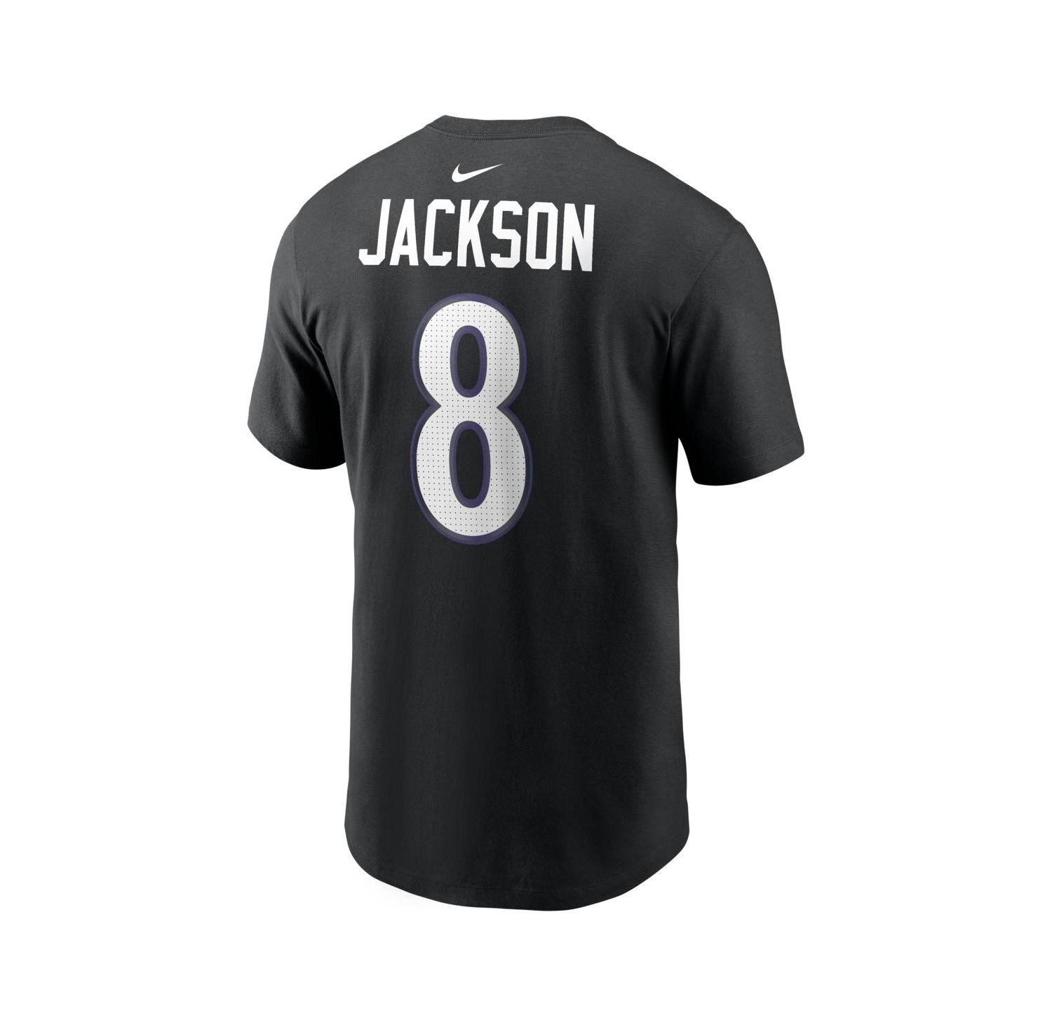 Men's Lamar Jackson Black Baltimore Ravens Name & Number T-Shirt