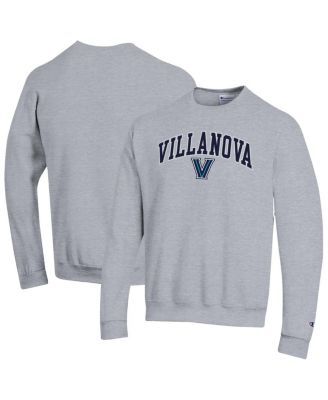 Men's Heather Gray Villanova Wildcats Arch Over Logo Pullover Sweatshirt