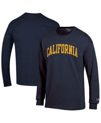 Men's Navy Cal Bears Basic Arch Long Sleeve T-Shirt