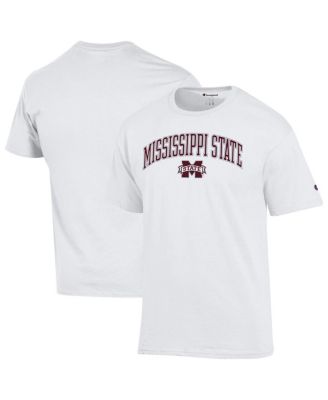 Men's White Mississippi State Bulldogs Arch Over Logo T-Shirt