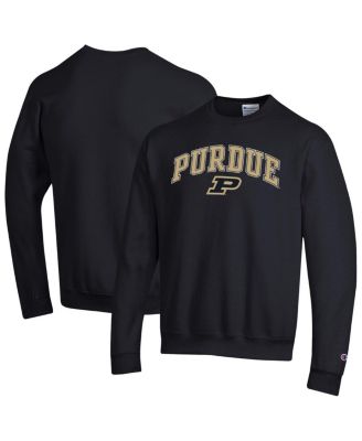 Men's Black Purdue Boilermakers Arch Over Logo Pullover Sweatshirt