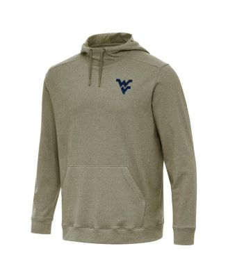 Men's Olive West Virginia Mountaineers Cloud Pullover Hoodie