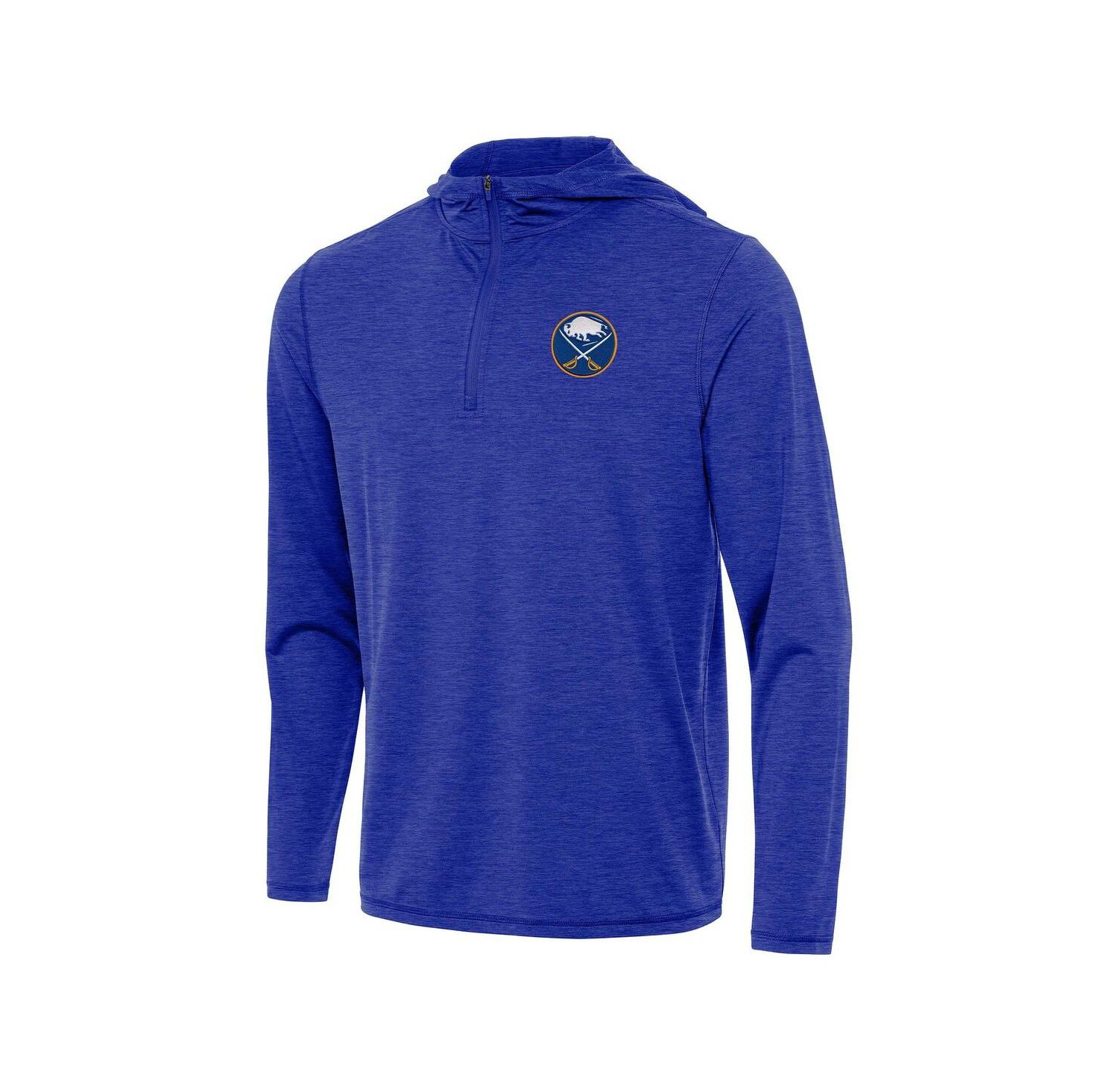 Men's Heather Royal Buffalo Sabres Tidy Quarter-Zip Hoodie