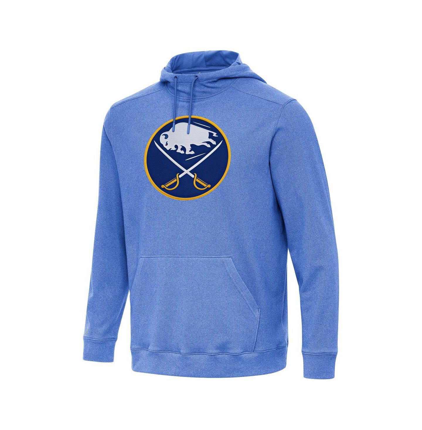 Мужское худи Antigua Heather Royal Buffalo Sabres Cloud Pullover — фото 1