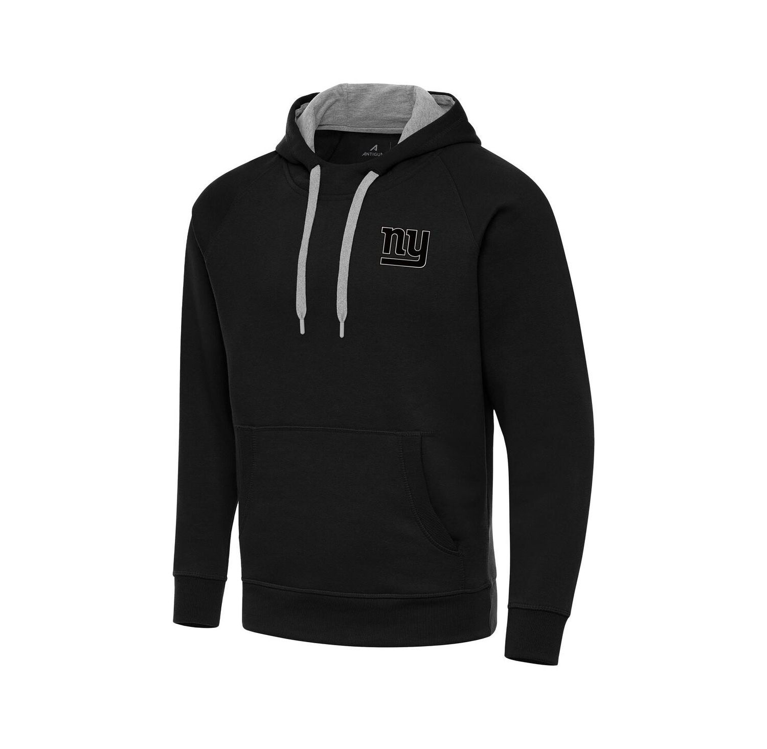 Men's Black New York Giants Brushed Carbon Victory Pullover Hoodie