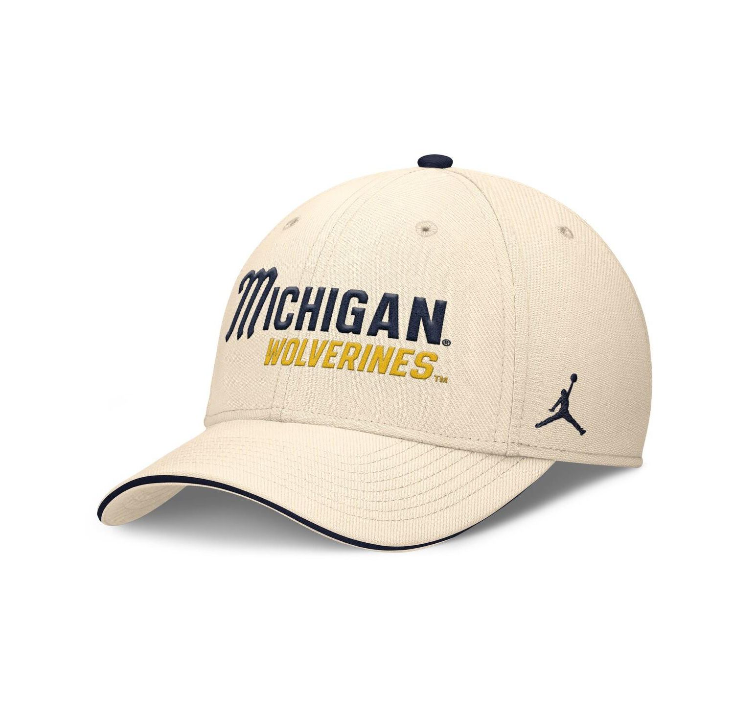 Men's Natural Michigan Wolverines 2026 Primetime Swooshflex Hat