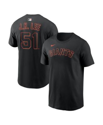 Men's Jung Hoo Lee Black San Francisco Giants Name & Number T-Shirt