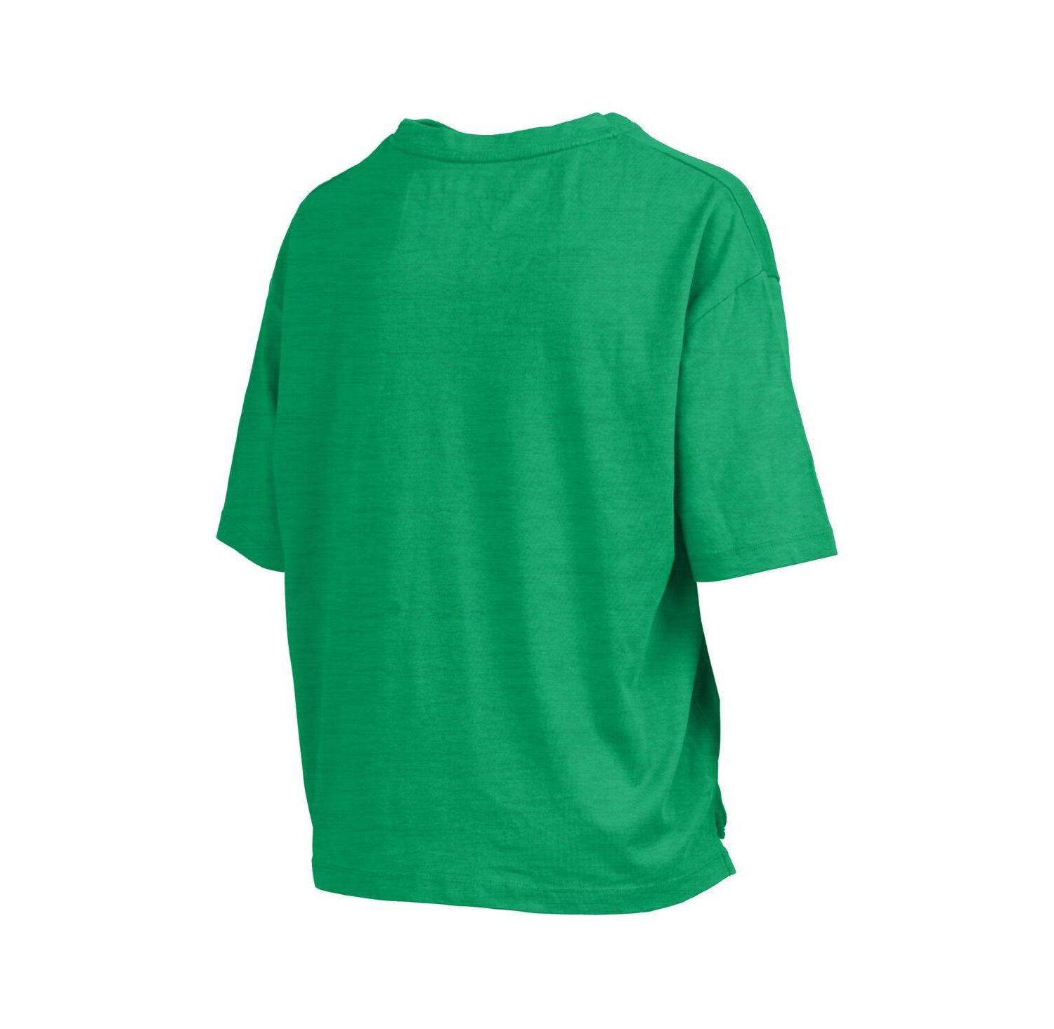 Women's Kelly Green Notre Dame Fighting Irish Motley Crew Bishop Waist Length Oversized Slub T-Shirt