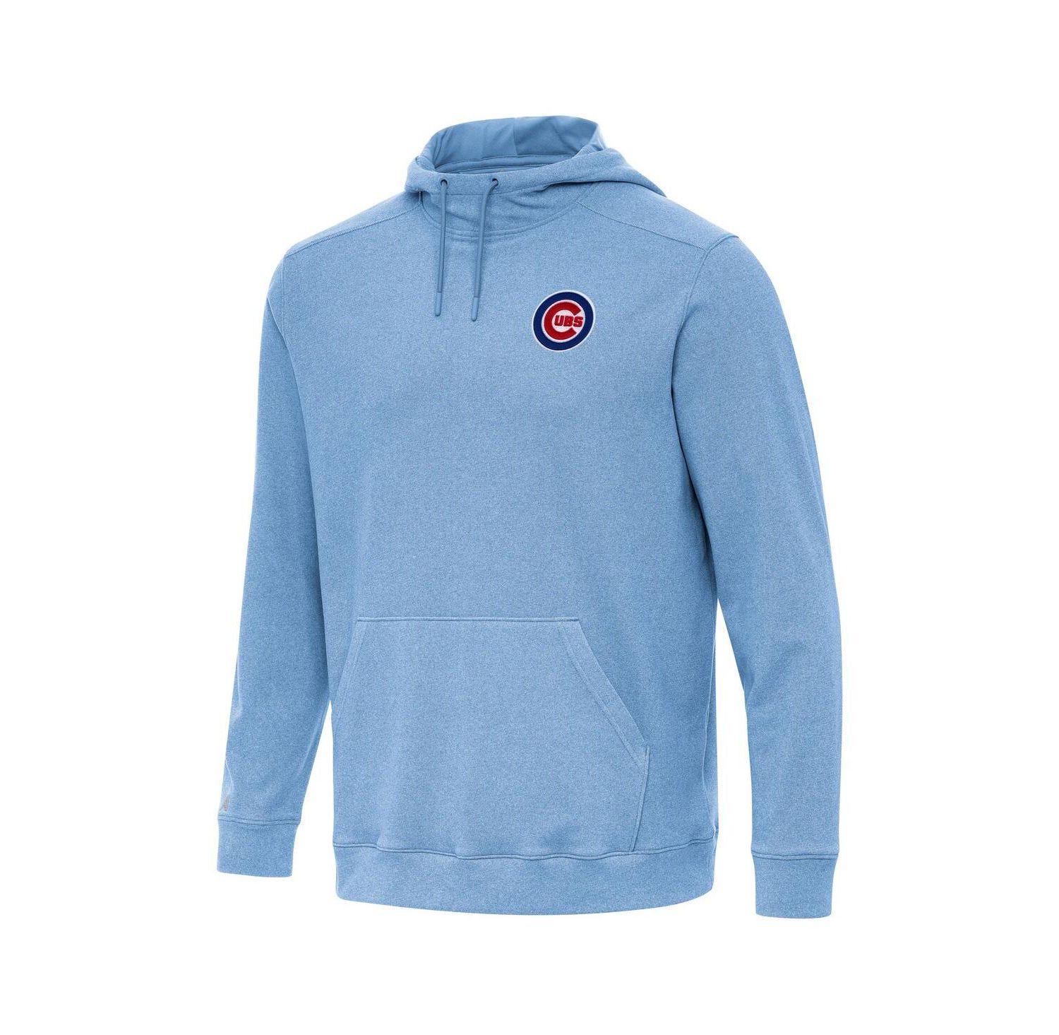 Men's Heather Powder Blue Chicago Cubs Cloud Pullover Hoodie