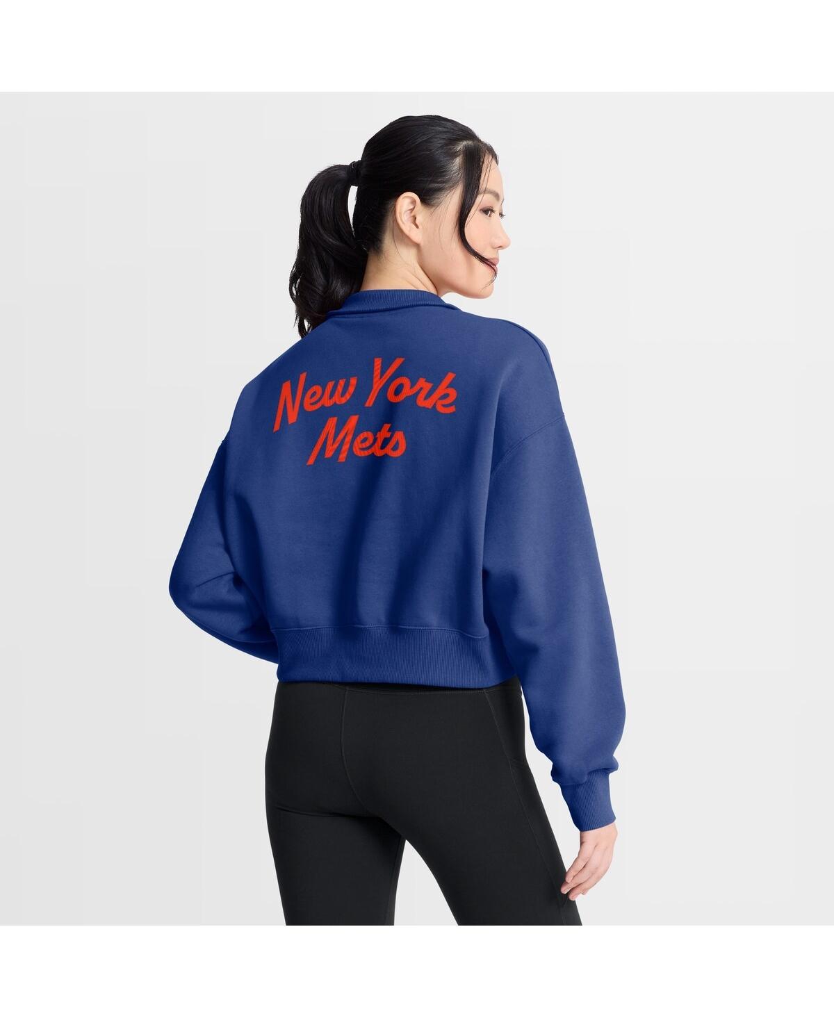 Nike Women's Royal New York Mets Primetime Phoenix Fleece Half-Zip Sweatshirt