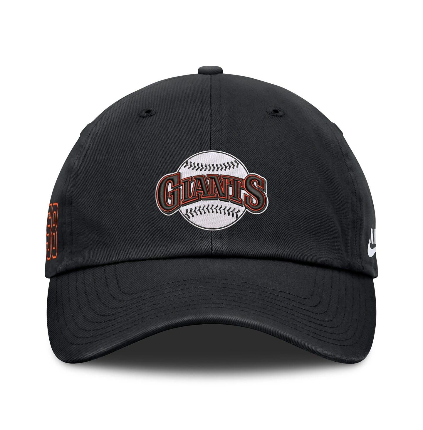 Мужская кепка Nike Black San Francisco Giants Cooperstown Club Adjustable Hat — фото 2