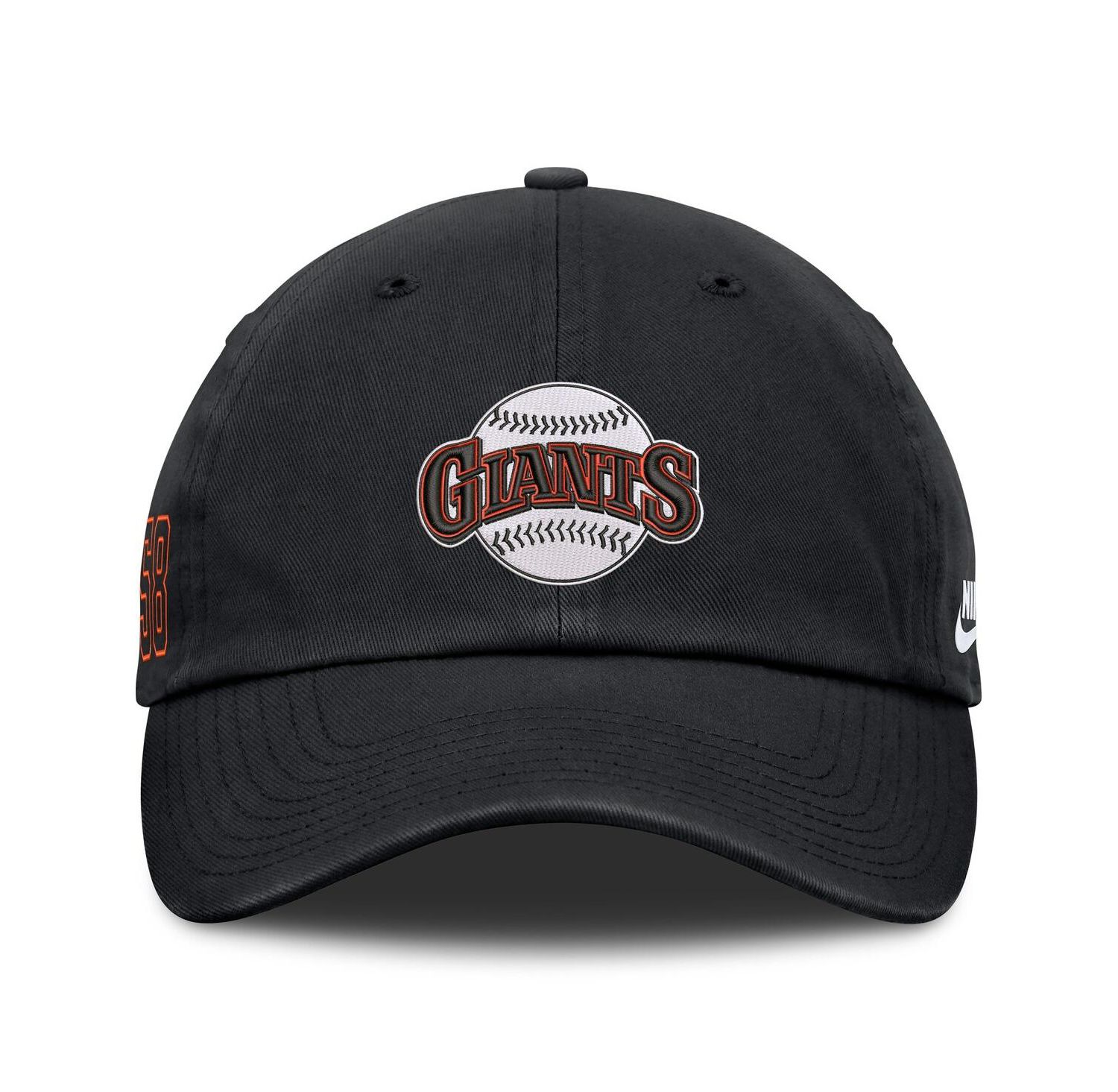 Men's Black San Francisco Giants Cooperstown Club Adjustable Hat