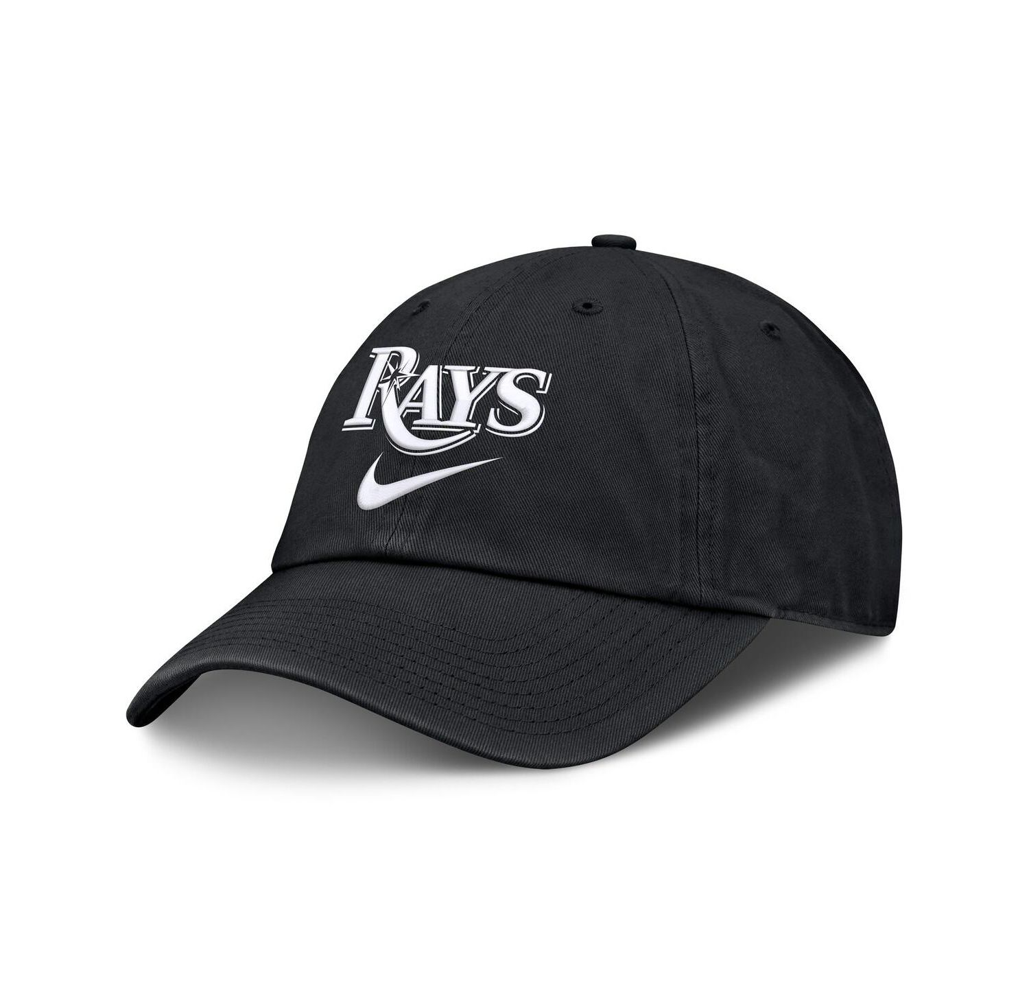 Men's Black Tampa Bay Rays Primetime Club Adjustable Hat