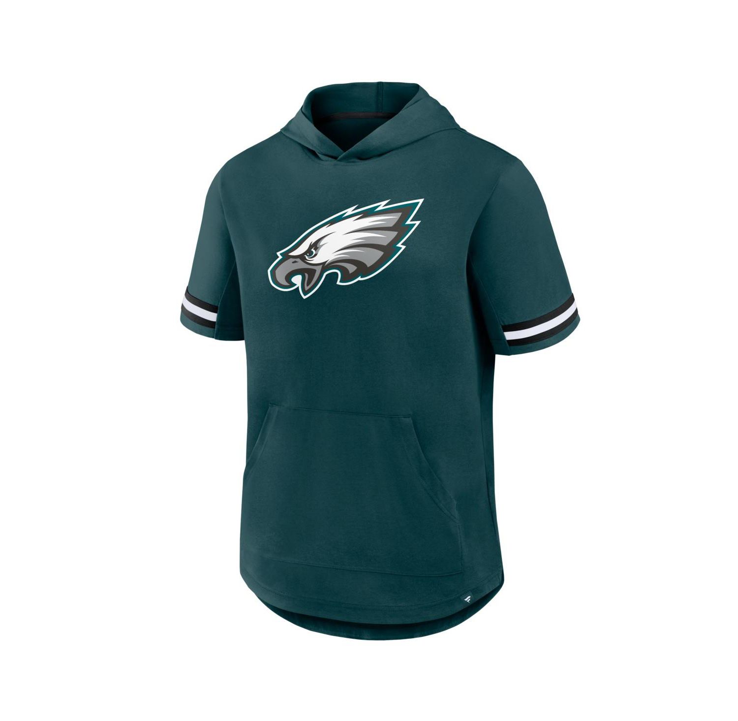 Men's Midnight Green Philadelphia Eagles Optimal Play Short Sleeve Hooded T-Shirt