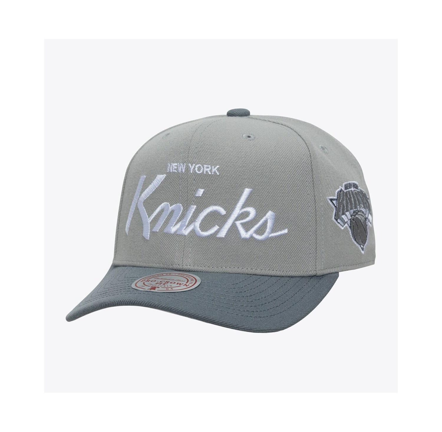 Men's Gray New York Knicks Thunderstorm Head Coach Pro Crown Snapback Hat
