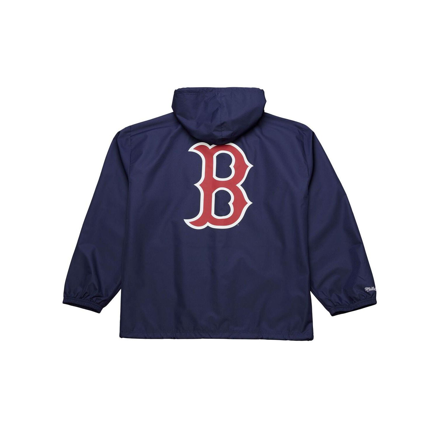 Men's Navy Boston Red Sox Full-Snap Hooded Coaches Jacket