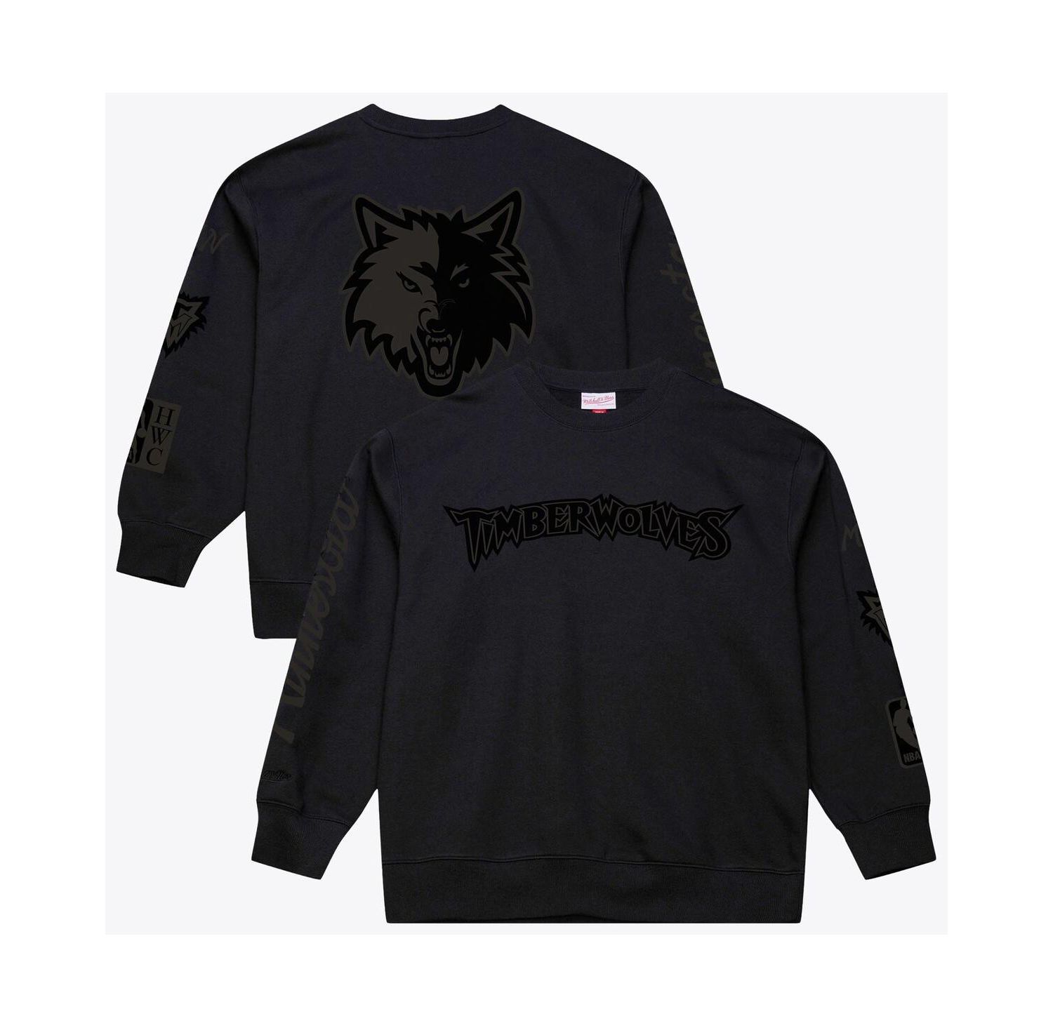 Men's Black Minnesota Timberwolves Phantom Fleece Sweatshirt