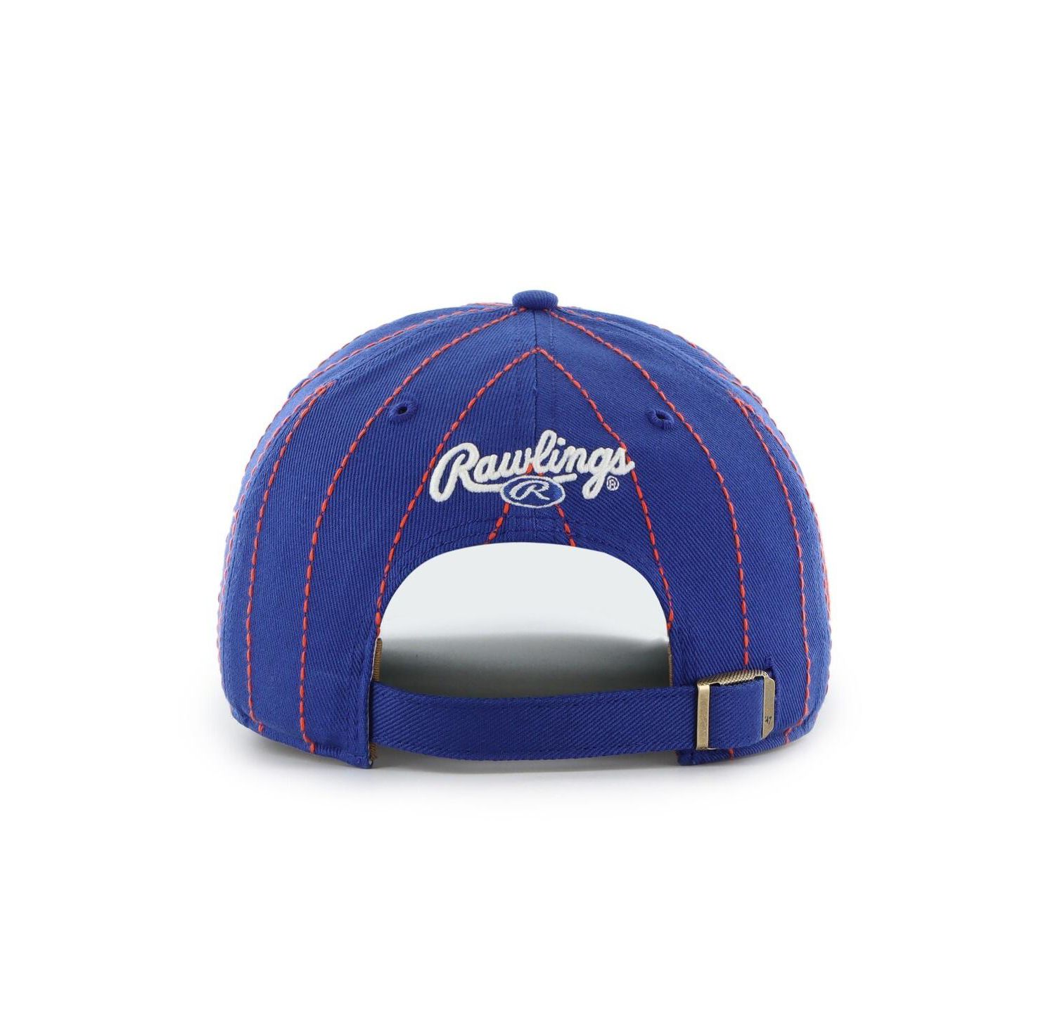 x Rawlings Men's Royal New York Mets Pinstripe Hitch Adjustable Hat