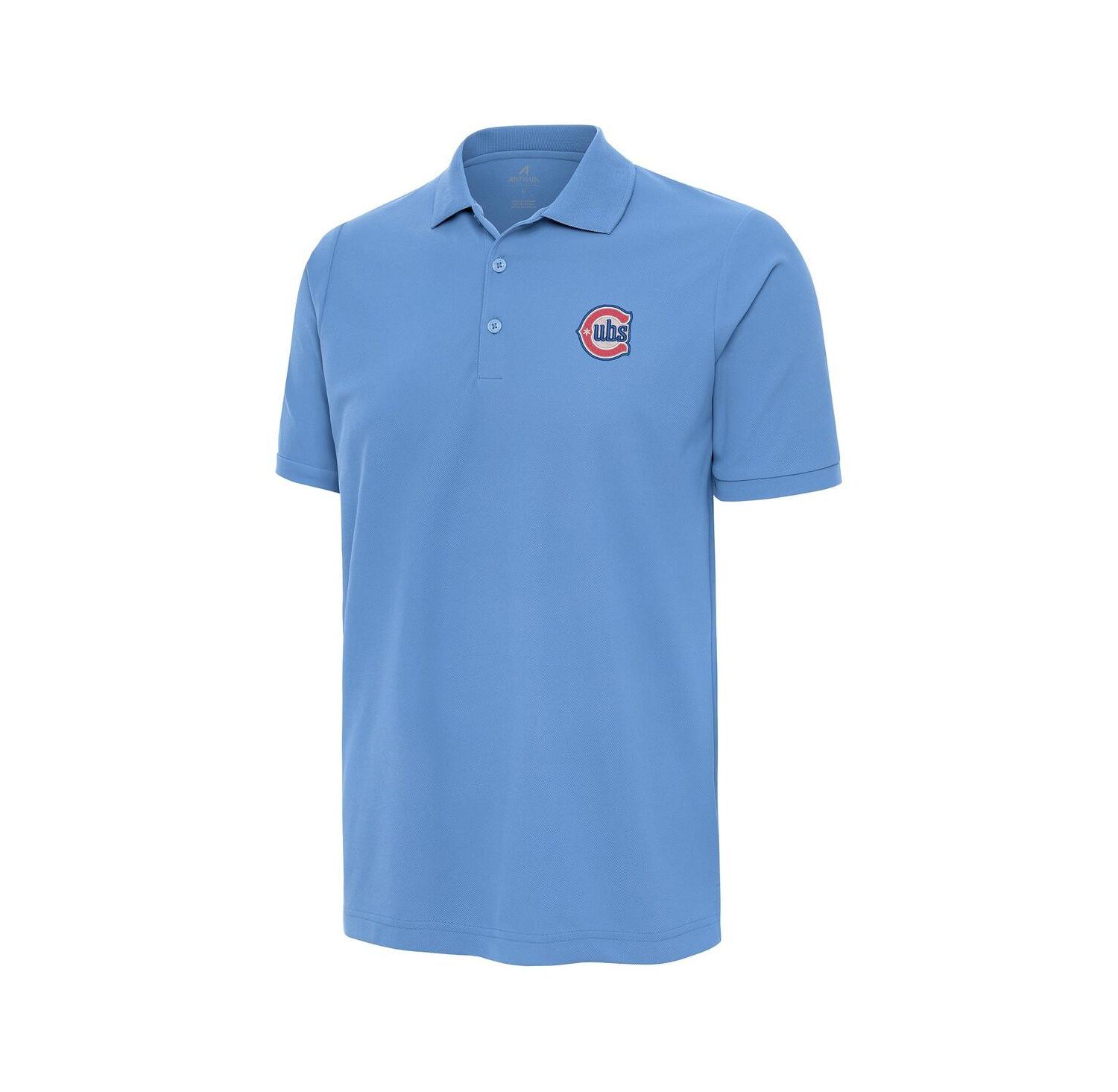 Men's Powder Blue Chicago Cubs Alternate Logo Legacy Pique Polo Shirt