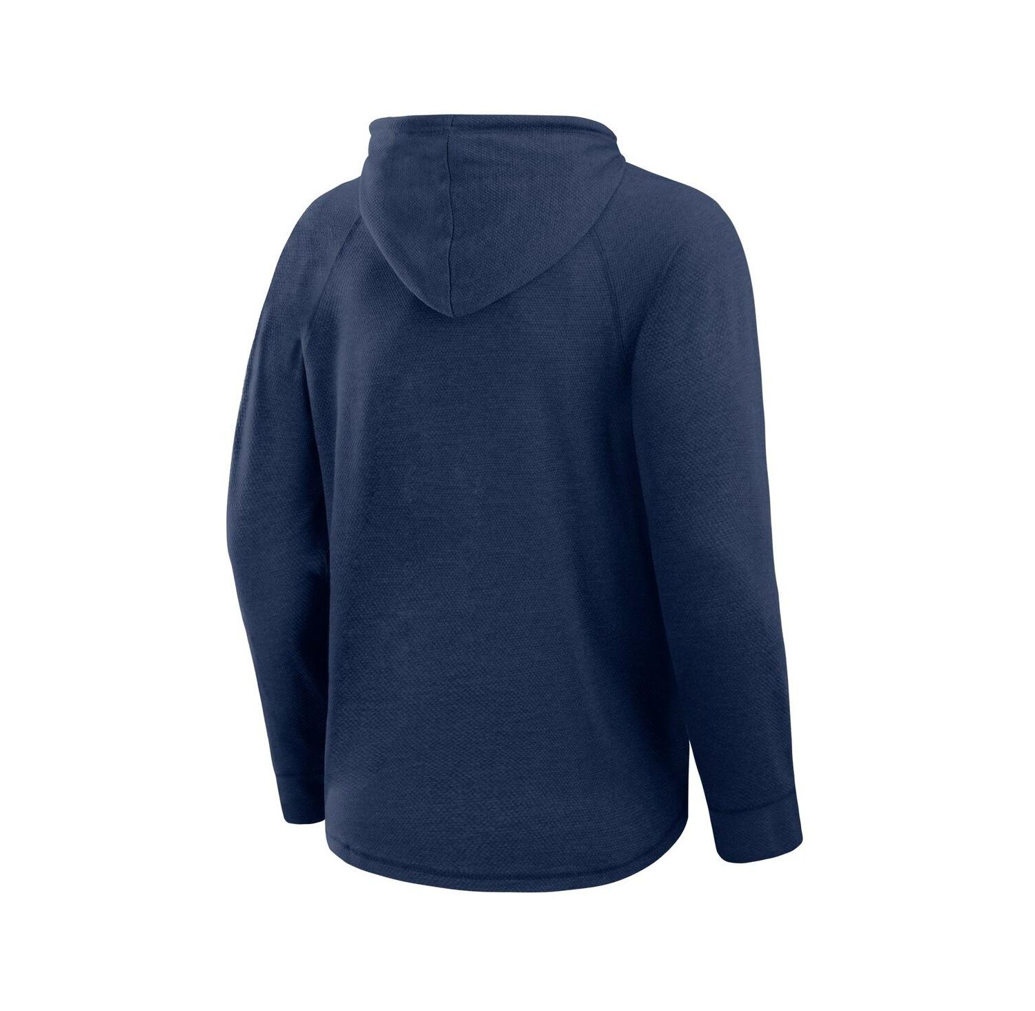 Men's Navy New York Yankees Raglan Hooded Long Sleeve T-Shirt