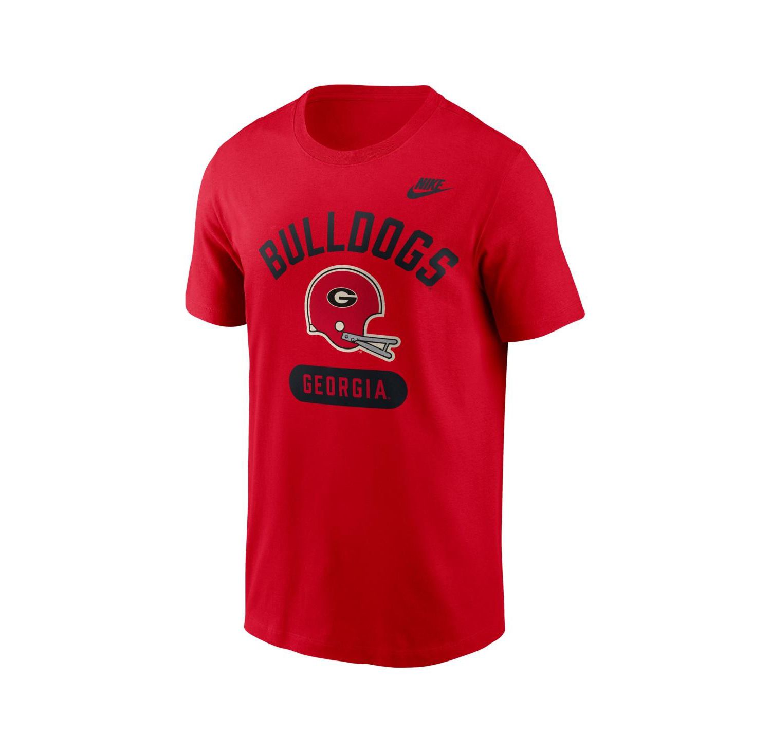 Men's Red Georgia Bulldogs Legacy Arch Helmet T-Shirt