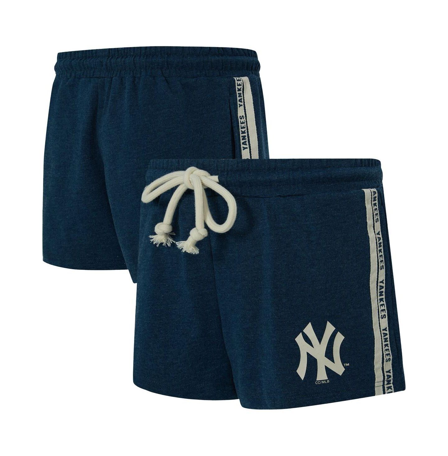 Женские шорты Concepts Sport Navy New York Yankees Birch French Terry — фото 1