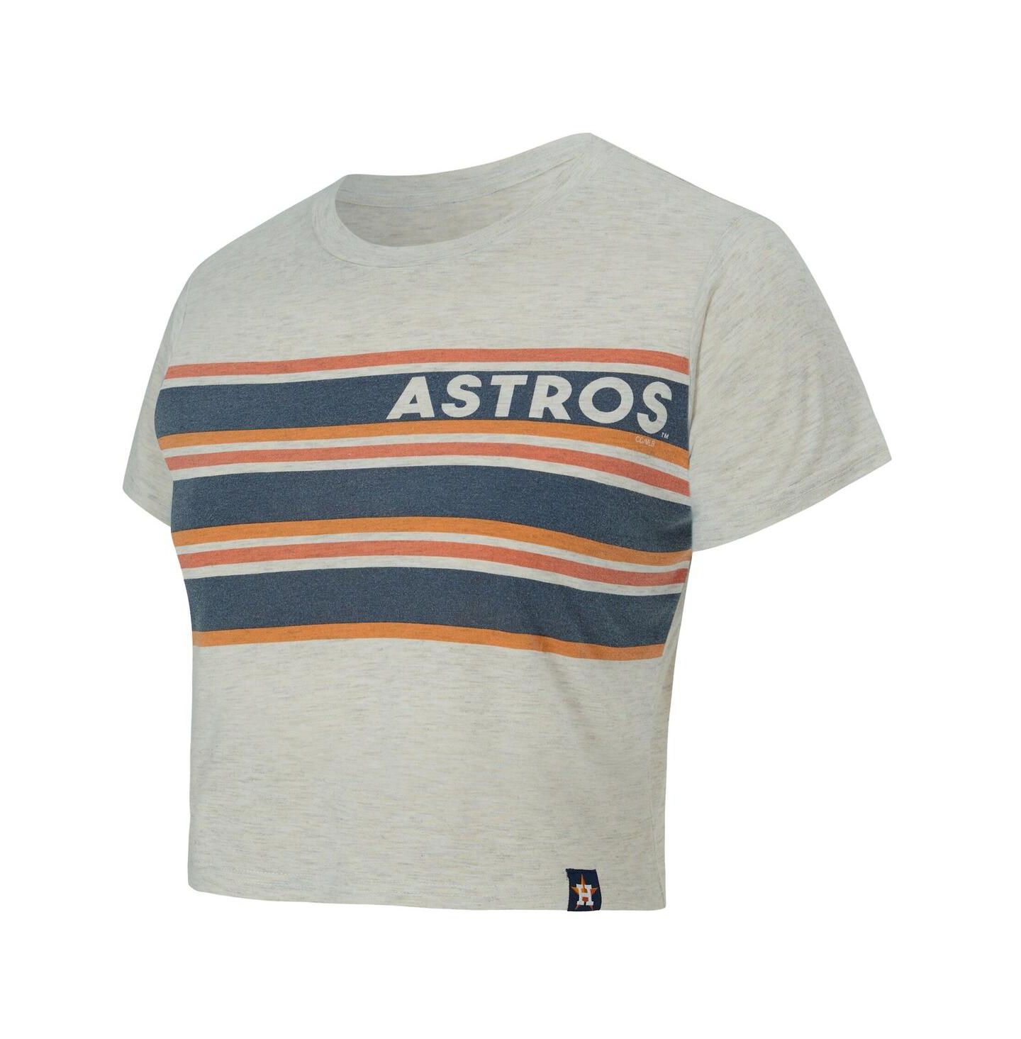 Женская футболка Concepts Sport Cream Houston Astros Birch Cropped — фото 2