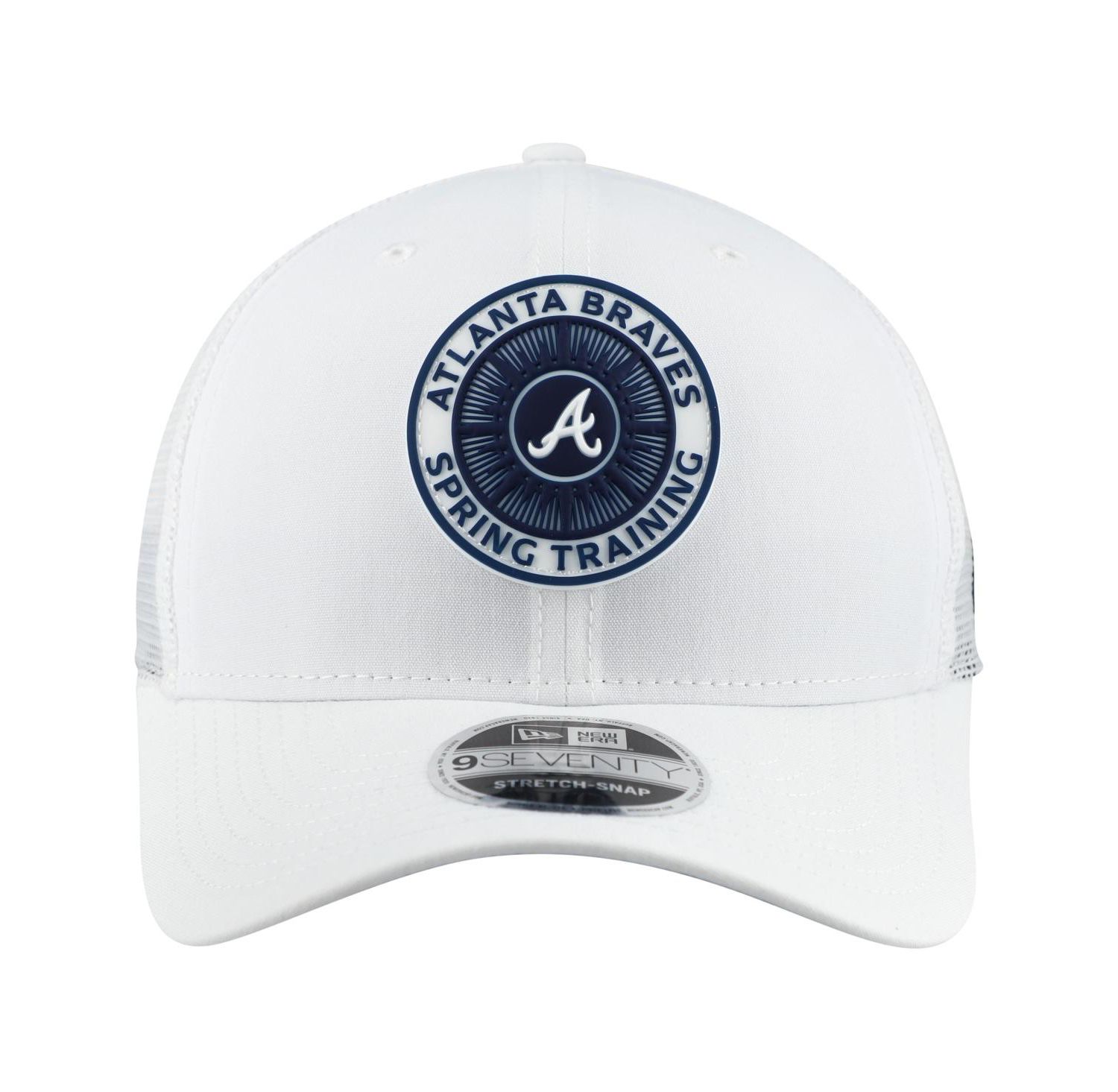 Men's White Atlanta Braves 2026 Spring Training Fan Pack 9SEVENTY Adjustable Trucker Hat