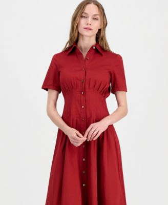 women's red dress shirt Long Sleeve Dress Shirt