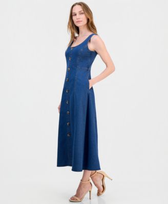 farm.rio dress Grey Blue Cut Out Midi Size:USW26W perfect for moments that Evening Out Area Code 407 Tween