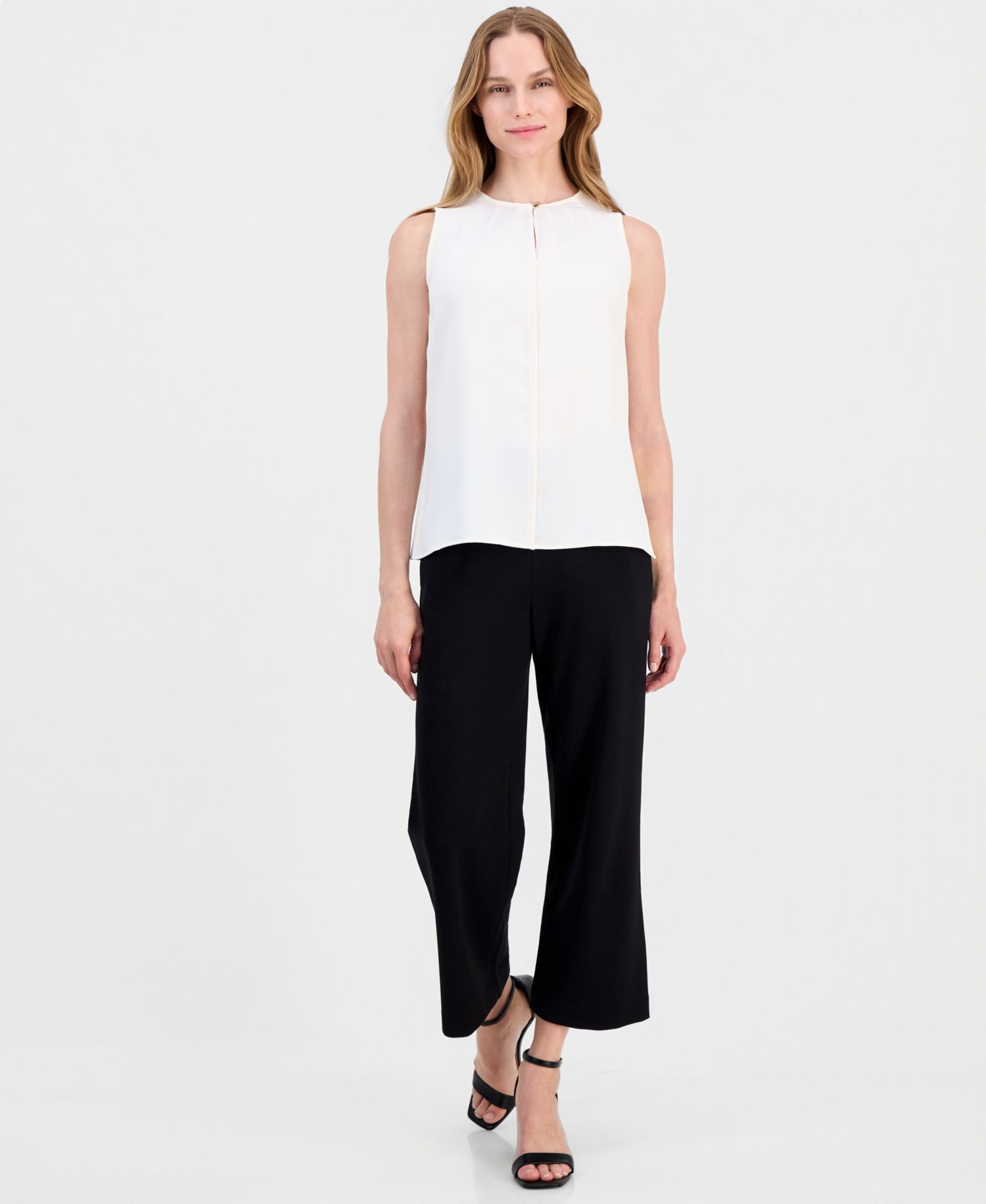Women's Keyhole Sleeveless Blouse