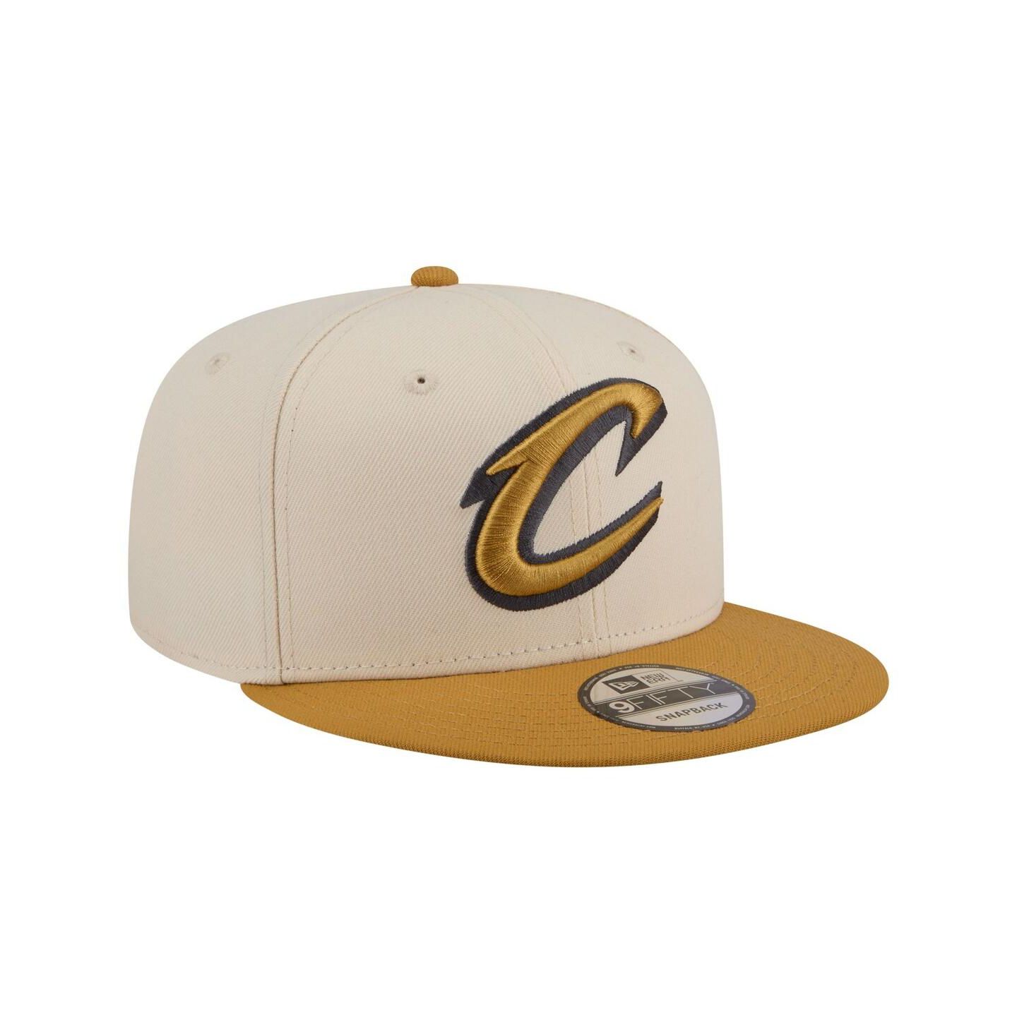 Мужские головные уборы New Era Cream/Tan Cleveland Cavaliers Two-Tone Color Pack 9FIFTY Snapback Hat — фото 3