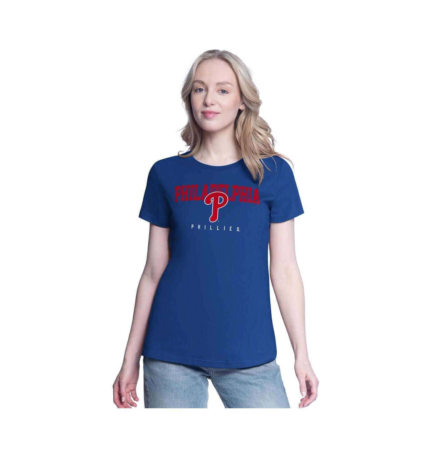 Женские футболки G-III 4Her by Carl Banks Red/Royal Philadelphia Phillies Two T-Shirt Combo Pack — фото 4