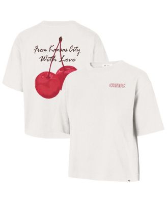 Women's Cream Kansas City Chiefs Love Letter Reed City T-Shirt