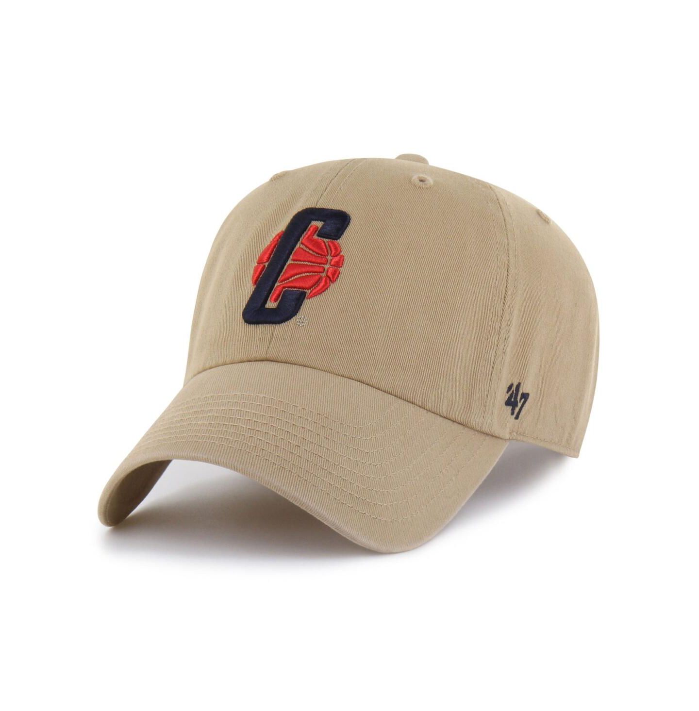 Мужская кепка '47 Brand Khaki UConn Huskies Clean Up Adjustable Hat — фото 1