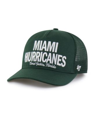 Men's Green Miami Hurricanes Contemporary Hitch Trucker Adjustable Hat