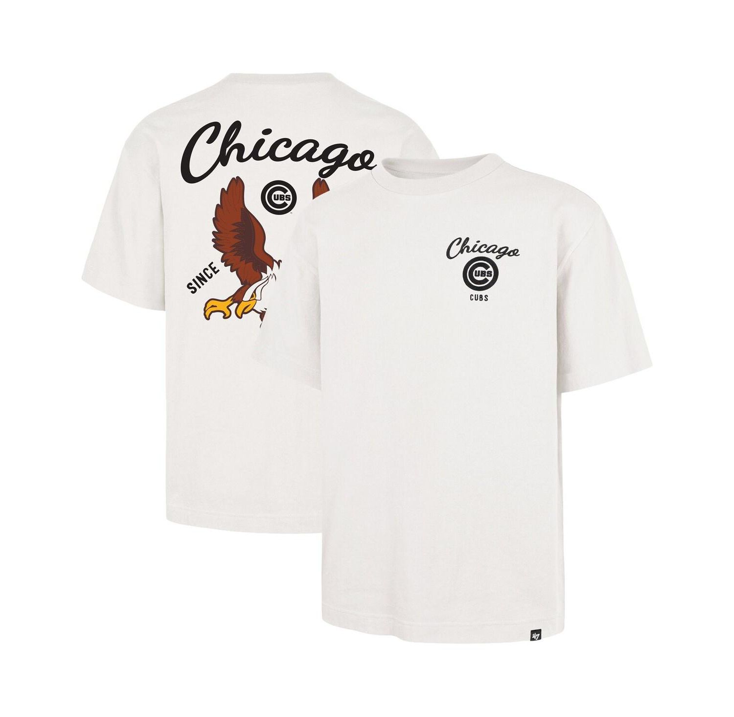 Men's Cream Chicago Cubs Souvenir Eagle Foundation T-Shirt