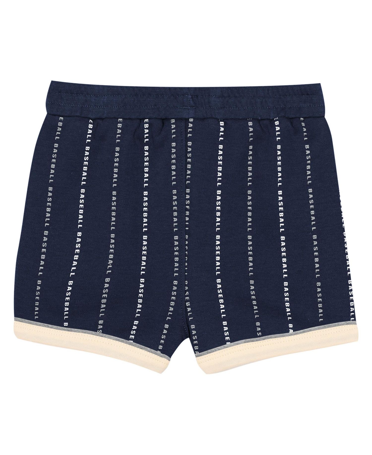 Baby Boys and Girls 2-Piece White/Navy New York Yankees Lead Run Diaper Cover Bodysuit and Shorts Set