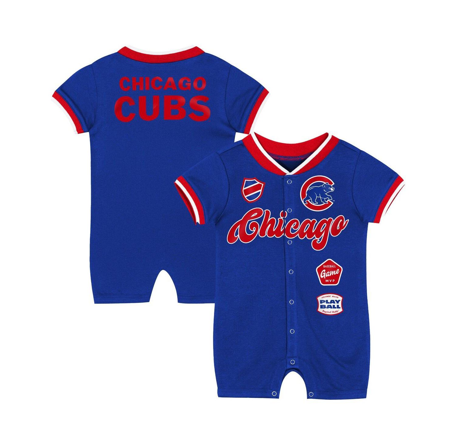 Baby Boys and Girls Royal Chicago Cubs Pinch Coverall