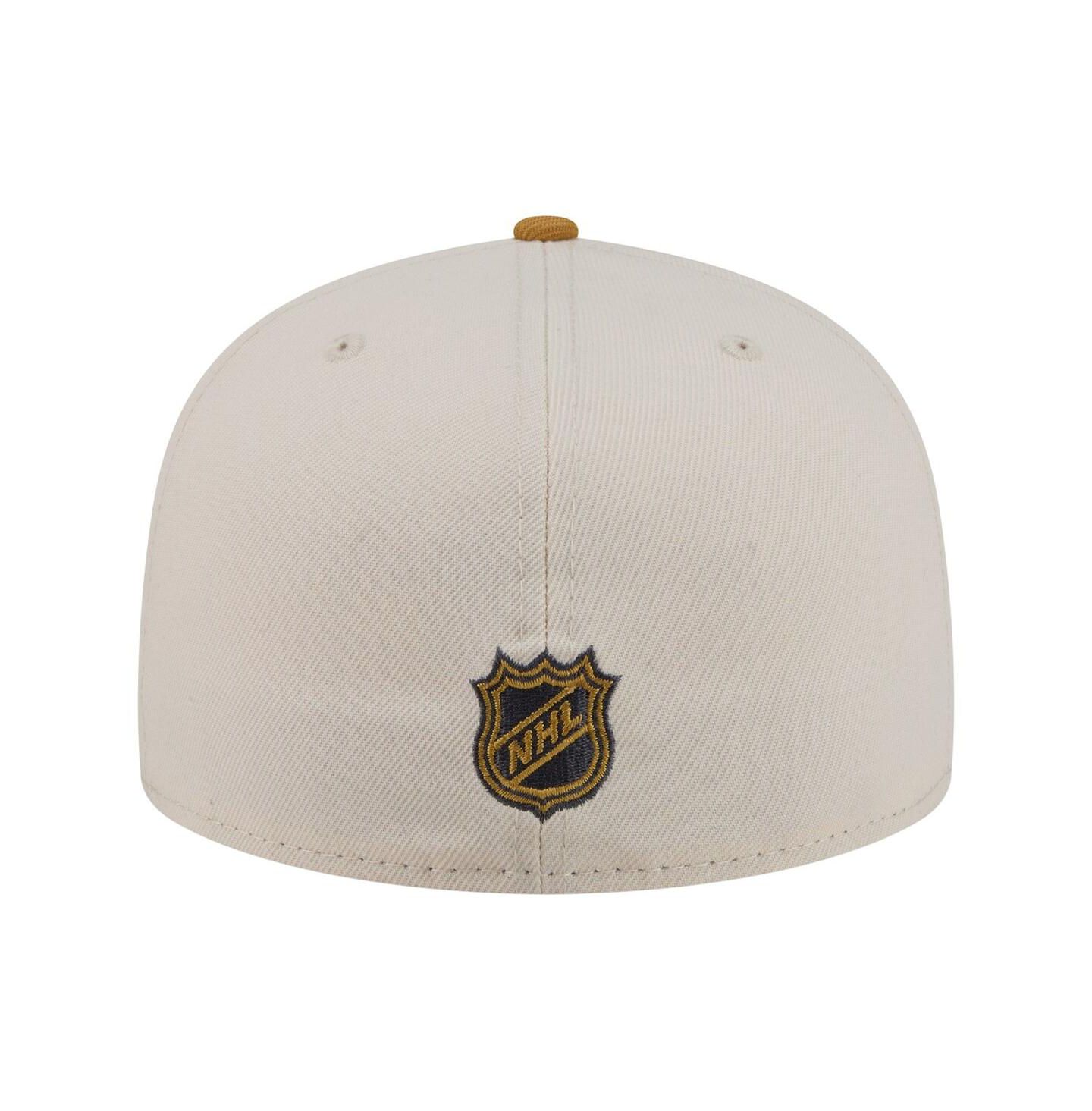 Мужская кепка New Era Cream/Tan Los Angeles Kings Colorpack Two-Tone 59FIFTY Fitted Hat — фото 4