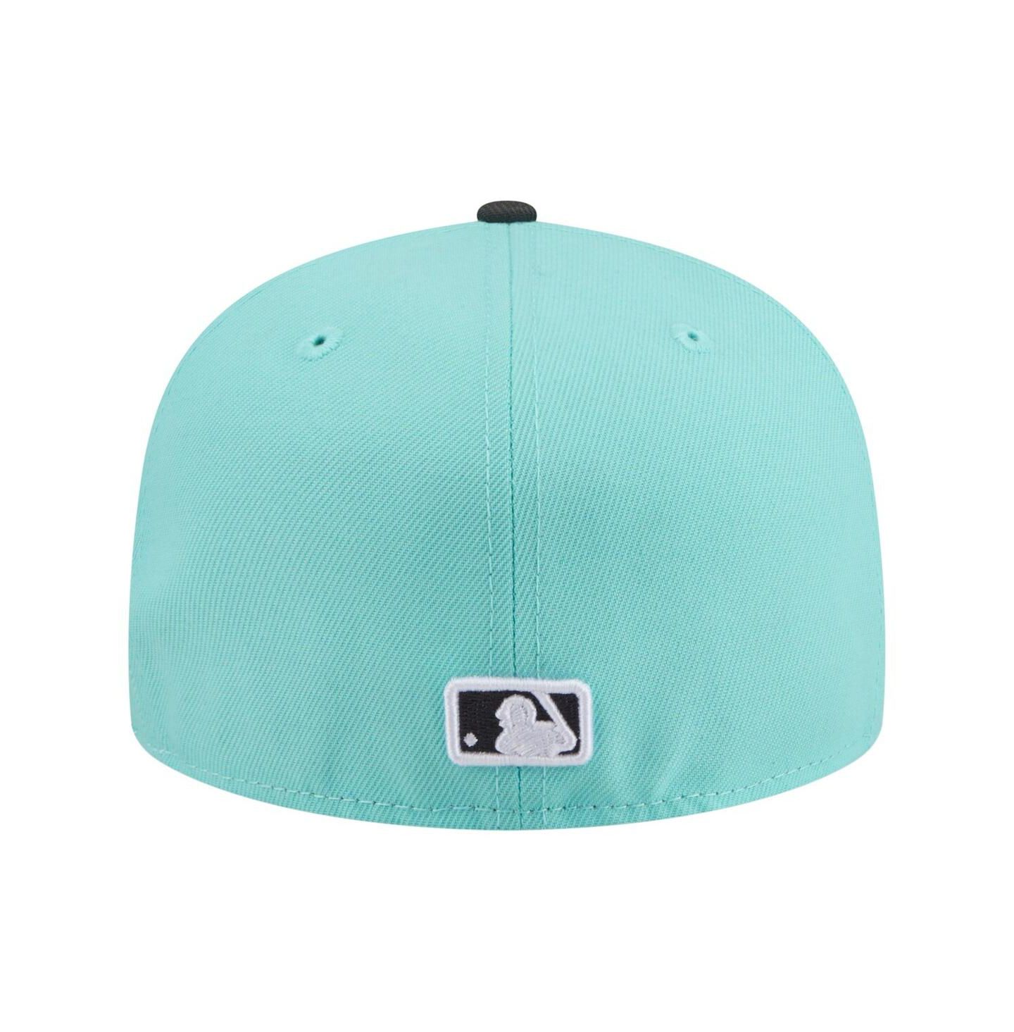 Мужские головные уборы New Era Turquoise/Charcoal Los Angeles Dodgers Two-Tone Color Pack 59FIFTY Fitted Hat — фото 4
