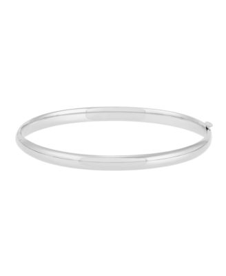 Hinge Bangle in 14k White Gold