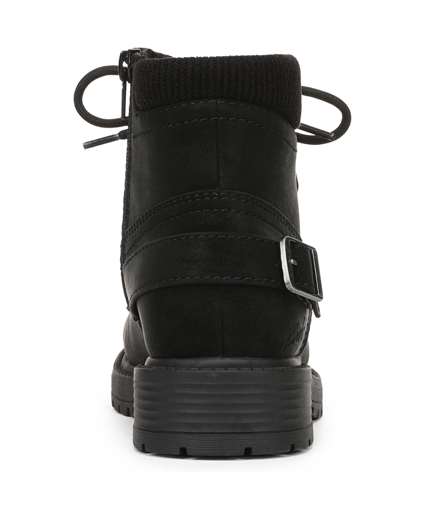 Женские ботинки Blowfish Malibu Astor Lace-Up Short Booties, цвет: Чёрная искусственная кожа — фото 3