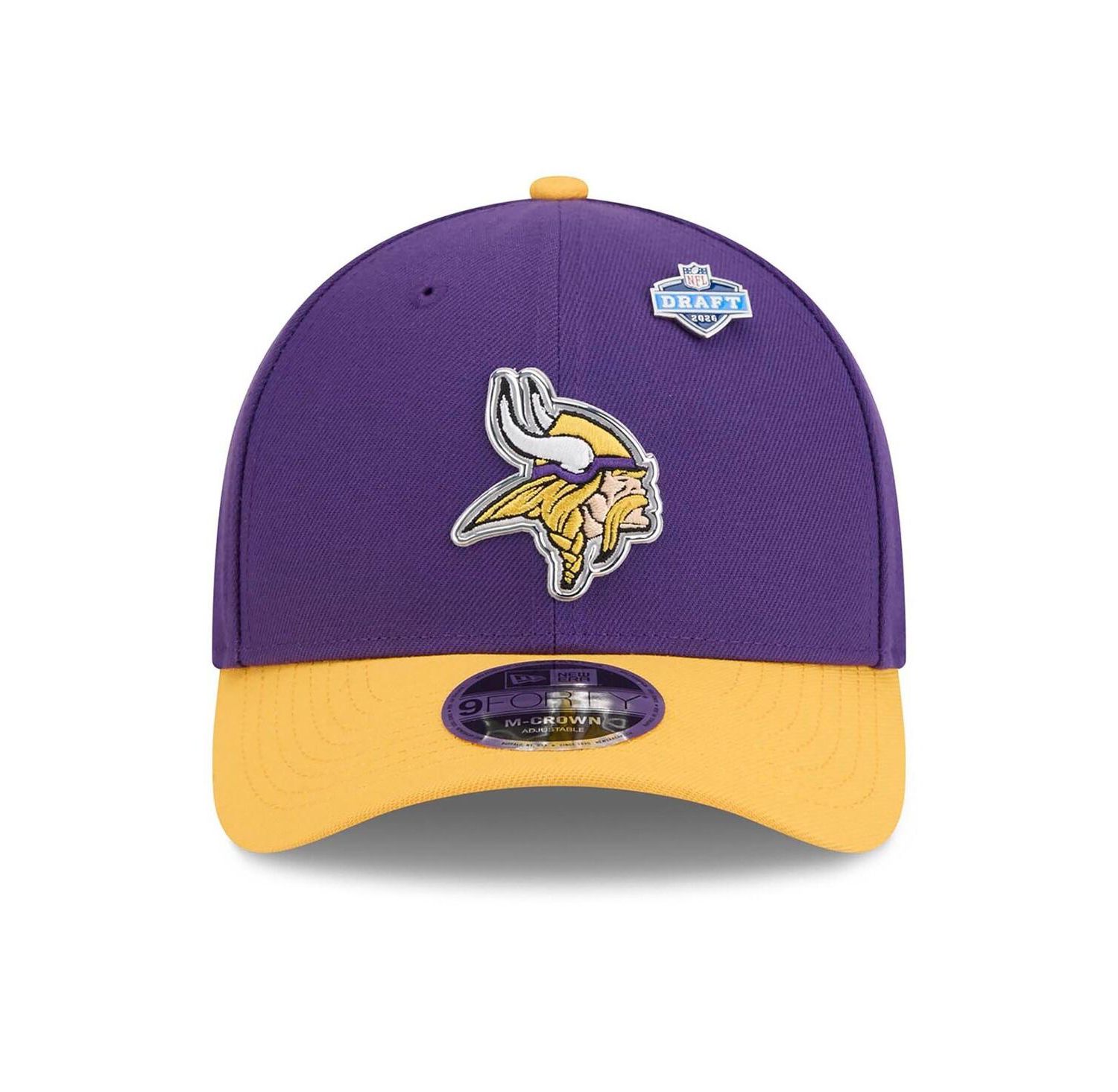 Men's Purple/Gold Minnesota Vikings 2026 NFL Draft 9FORTY M-Crown Adjustable Hat