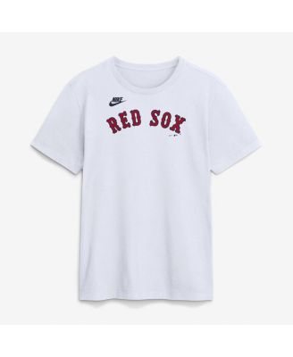 Men's White Boston Red Sox Cooperstown Collection Wordmark T-Shirt