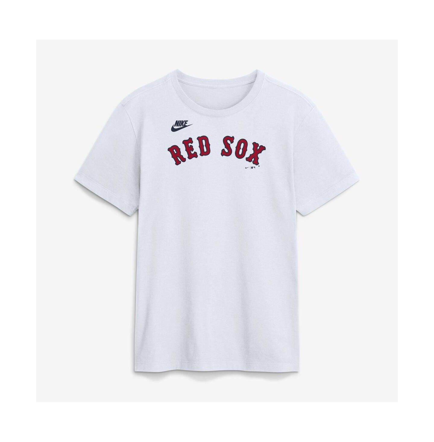 Мужская футболка Nike White Boston Red Sox Cooperstown Collection Wordmark — фото 1