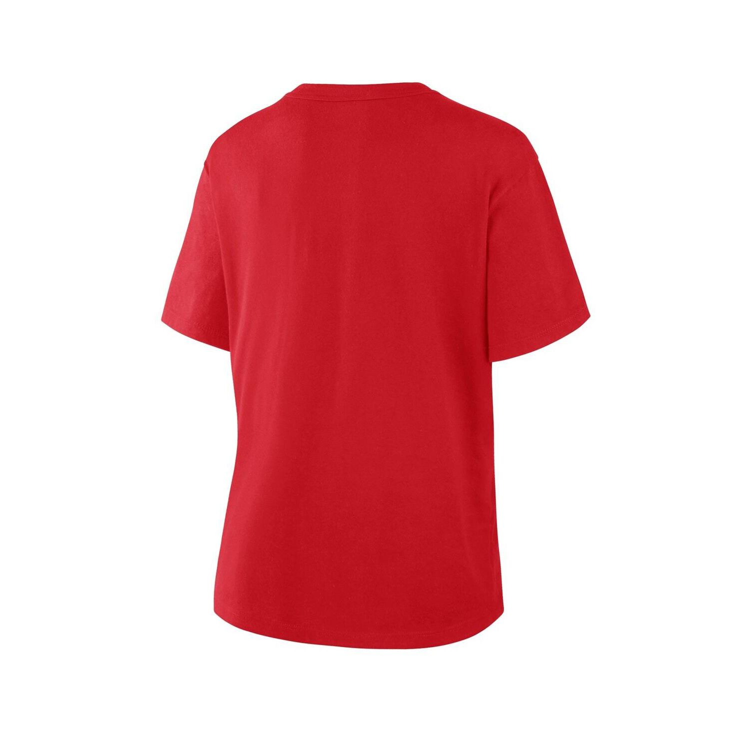 Women's Red Philadelphia Phillies Lockup Legacy T-Shirt