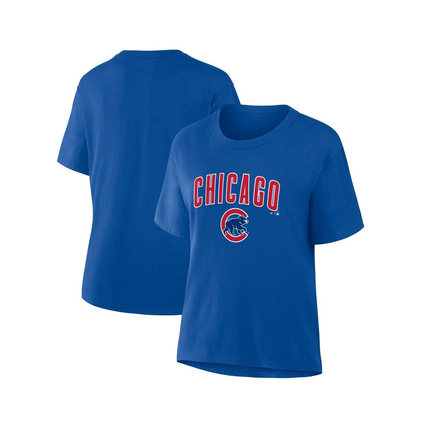 Женская футболка Fanatics Royal Chicago Cubs Lockup Legacy — фото 1