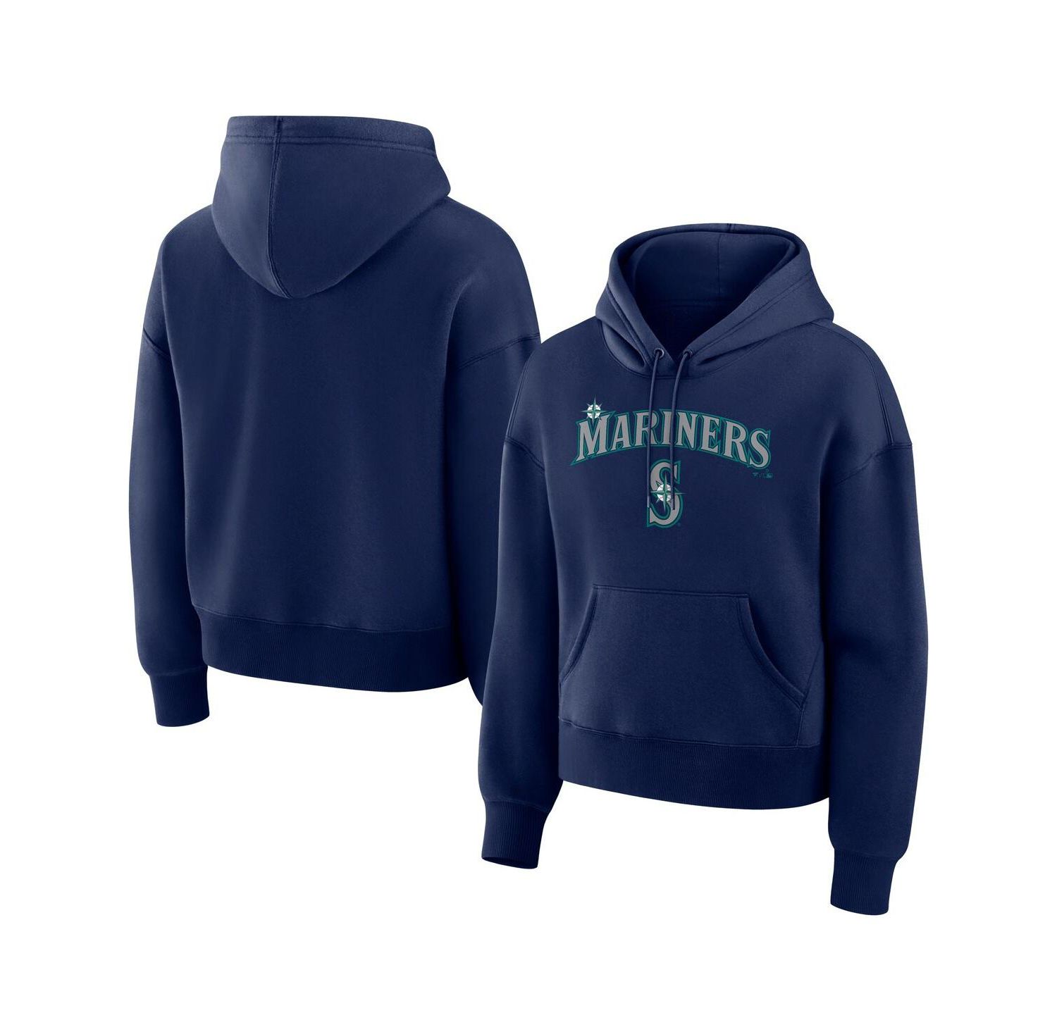 Women's Navy Seattle Mariners Lockup Legacy Fleece Hoodie