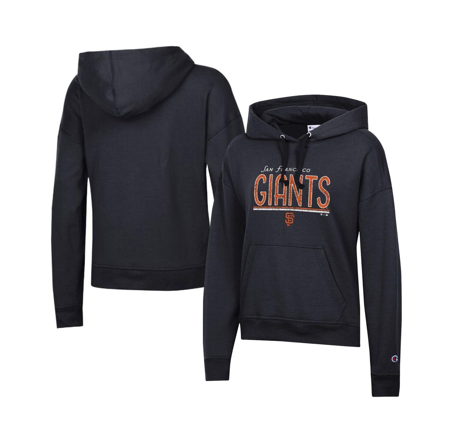 Women's Black San Francisco Giants Vintage Powerblend Hoodie